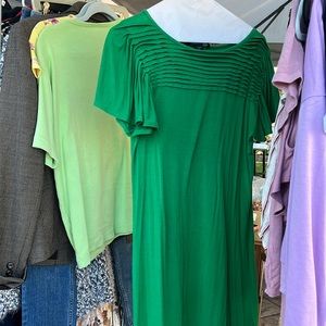 Banana Republic Green Short Sleeve Dress